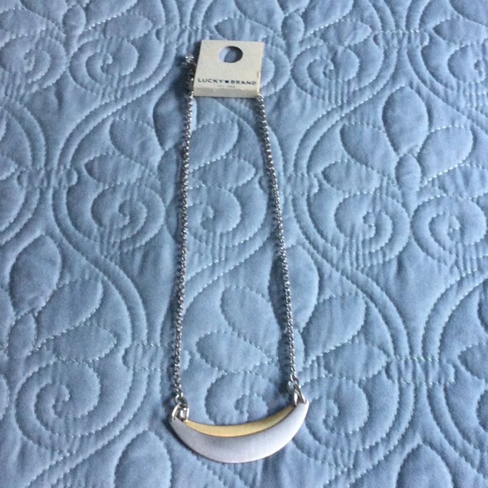 Lucky Brand Two-Tone Double Row Collar Necklace NWT